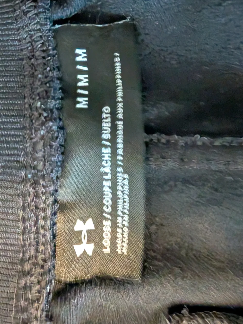Under Armour Black Athletic Joggers Drawstring Capped Ankles Logo Comfy Track - Picture 9 of 9